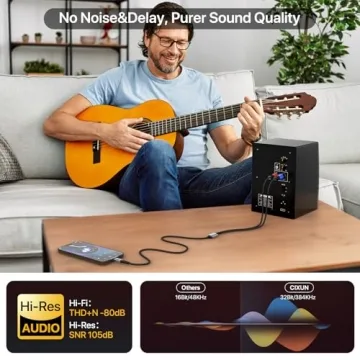 CIXUN USB C to Dual XLR Male Audio Cable High-Fidelity Sound