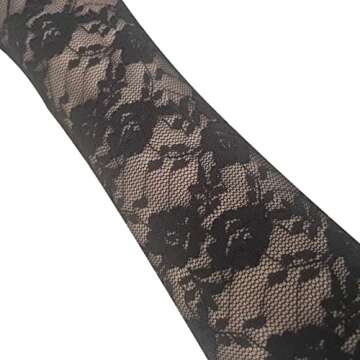 monochef Women Long Lace Gloves Elbow Bridal Wedding Elegant Opera Evening Party Wedding Tea Party Prom Cosplay 20s Stretchy 18” (Black)