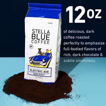 Stella Blue Electric Avenue Blend Dark Roast Coffee 12oz