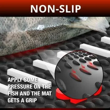 Complete Fish Fillet Mat Kit with Knife & Ruler Decal