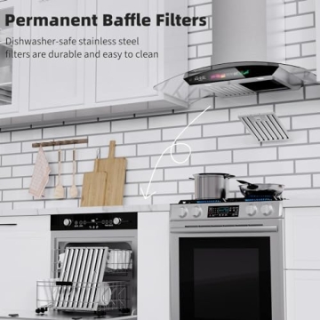 30" Wall Mount Range Hood with 900 CFM Smart Features