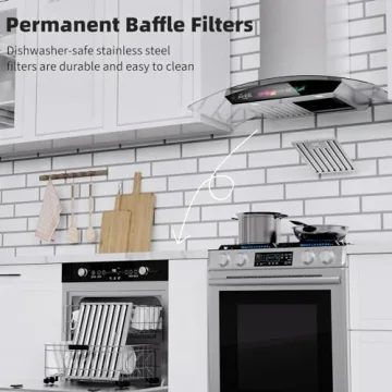 30" Wall Mount Range Hood with 900 CFM Smart Features