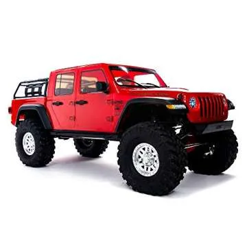 Axial RC Truck 1/10 SCX10 III Jeep JT Gladiator Rock Crawler with Portals RTR (Batteries and Charger Not Included), Red, AXI03006T2