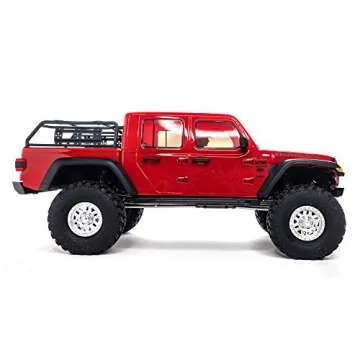 Axial RC Truck 1/10 SCX10 III Jeep JT Gladiator Rock Crawler with Portals RTR (Batteries and Charger Not Included), Red, AXI03006T2