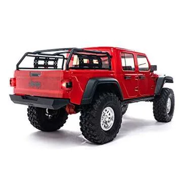Axial RC Truck 1/10 SCX10 III Jeep JT Gladiator Rock Crawler with Portals RTR (Batteries and Charger Not Included), Red, AXI03006T2
