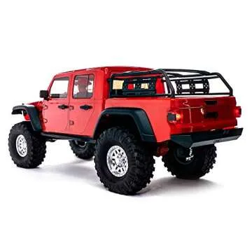 Axial RC Truck 1/10 SCX10 III Jeep JT Gladiator Rock Crawler with Portals RTR (Batteries and Charger Not Included), Red, AXI03006T2