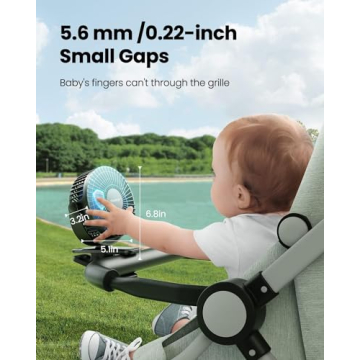 Gaiatop USB Rechargeable Mini Clip Fan for All