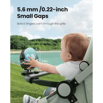 Gaiatop USB Rechargeable Mini Clip Fan for All