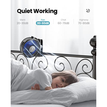 Gaiatop USB Rechargeable Mini Clip Fan for All