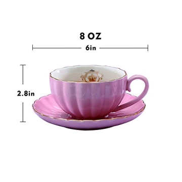 Elegant Keyron Heasa Porcelain Coffee Cup with Saucer