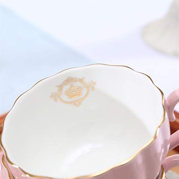 Elegant Keyron Heasa Porcelain Coffee Cup with Saucer