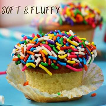 Gourmet Cookie Gift Box | 12 Individually Wrapped Sprinkle Cupcakes | Valentine Cookie Basket | Christmas, New Year’s & Birthdays | Men, Women & Kids | Stern’s Bakery (Sprinkle Cupcake Gift Pack)