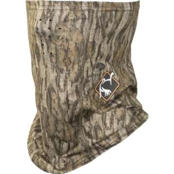 Drake Waterfowl Performance Half Face Mask - Lightweight Moisture-Wicking Hunting Neck Gaiter with L...