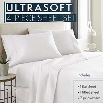 HC Collection King Size Bed Sheets - Soft, Durable, Luxury