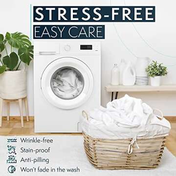 HC Collection King Size Bed Sheets - Soft, Durable, Luxury