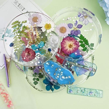 Asopetch 120 Pcs Natural Dried Flowers for Crafting