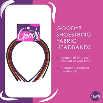 Goody Ouchless Shoestring Headbands for All Hair Types