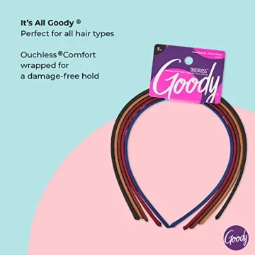 Goody Ouchless Shoestring Headbands for All Hair Types