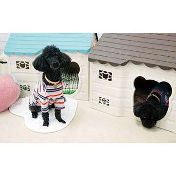 Alpha Dog Series Medium-Sized Indoor Plastic Doghouse (Brown)