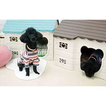 Alpha Dog Series Medium-Sized Indoor Plastic Doghouse (Brown)