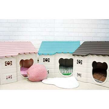 Alpha Dog Series Medium-Sized Indoor Plastic Doghouse (Brown)