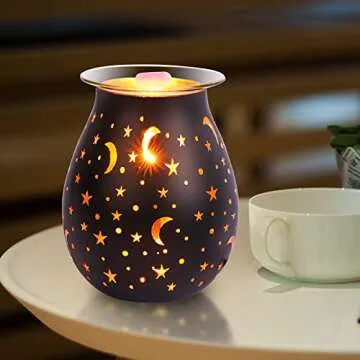 Charming Wax Warmer with Night Light for Aromatherapy