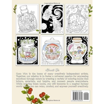 Life Inside Jar Coloring Book for All Ages and Skills