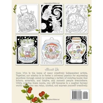 Life Inside Jar Coloring Book for All Ages and Skills