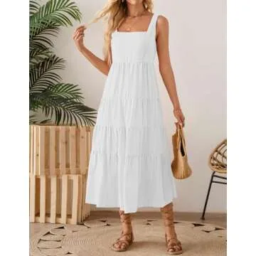 ZESICA Summer Sleeveless Sundress for Women - Stylish and Versatile