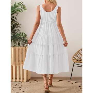 ZESICA Summer Sleeveless Sundress for Women - Stylish and Versatile