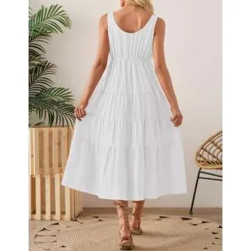 ZESICA Summer Sleeveless Sundress for Women - Stylish and Versatile