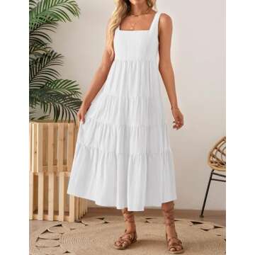 ZESICA Summer Sleeveless Sundress for Women - Stylish and Versatile