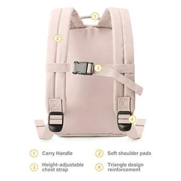 Fashion Toddler Backpack with Safety Leash for Girls