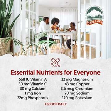 Barlean's Organic Greens Powder Superfood Supplement