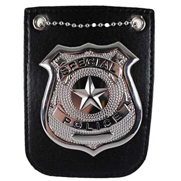 NOVELTY GIANT WWW.NOVELTYGIANT.COM Pretend Play Police Badge with Chain Fashion Necklace