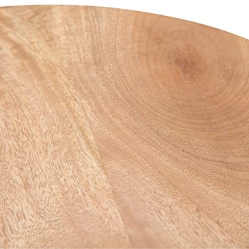 SIMPLIHOME Demy Industrial Accent Side Table in Natural