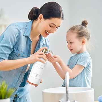 Glass Soap Dispenser Set Rustproof Pumps Waterproof Labels