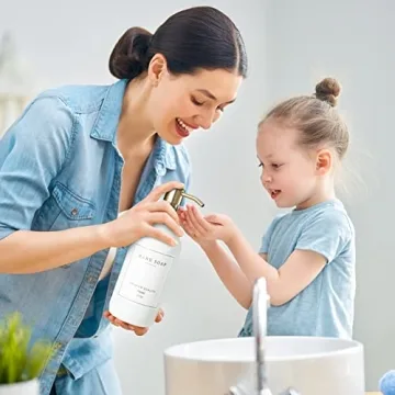 Glass Soap Dispenser Set Rustproof Pumps Waterproof Labels