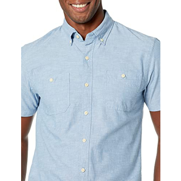 Goodthreads Men's Chambray Short-Sleeve Shirt - Slim Fit