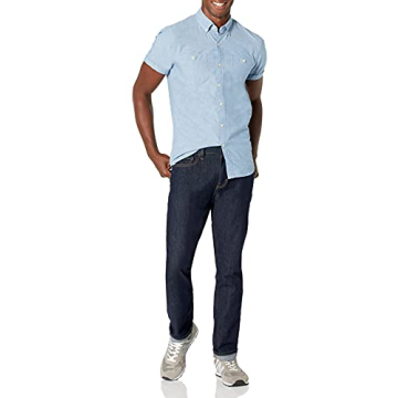 Goodthreads Men's Chambray Short-Sleeve Shirt - Slim Fit