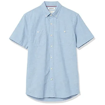 Goodthreads Men's Chambray Short-Sleeve Shirt - Slim Fit