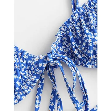 Stylish ZAFUL Floral Bikini Sets for Beach Parties
