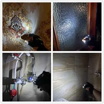 XIANGZHU LED Flashlight Gloves, Stretchy Fingerless Gloves Light, Birthday Gifts for Man, Hands Free Flashlights for Working in Darkness Places Fishing, Repair, Camping, Hiking, Running