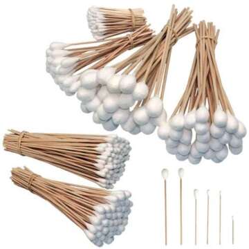 325 PC Industrial Large Cotton Swab Set for Detailing & Cleaning