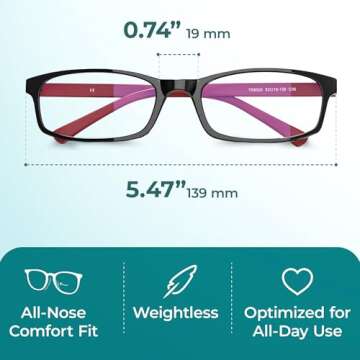 PROSPEK Blue Light Reading Glasses - Comfort & Protection