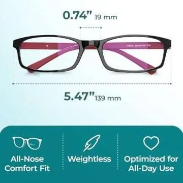 PROSPEK Blue Light Reading Glasses - Comfort & Protection