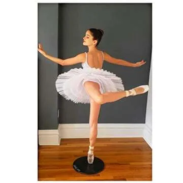 dot2dance Portable Dance Floor Home & Travel Set-Includes Enorme Size 47” and Pointe Size 16”