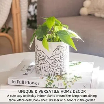 BASE ROOTS Mushroom Planter - Whimsical Decor for Small Plants