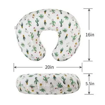 ALVABABY Organic Cotton Nursing Pillow Cover for Moms