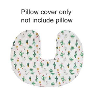 ALVABABY Organic Cotton Nursing Pillow Cover for Moms